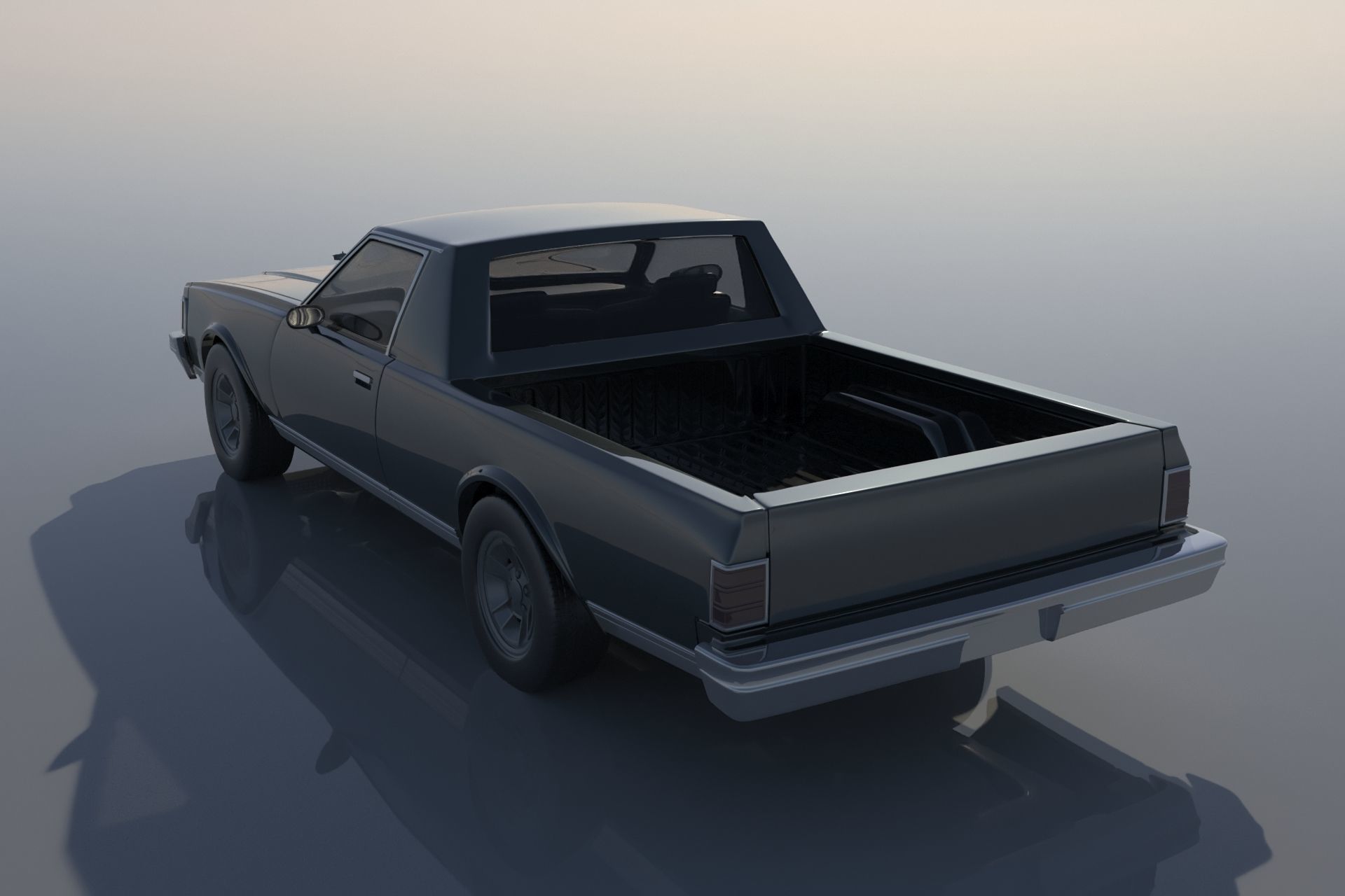 Chevrolet Caprice Pickup 1977  3D print model_2