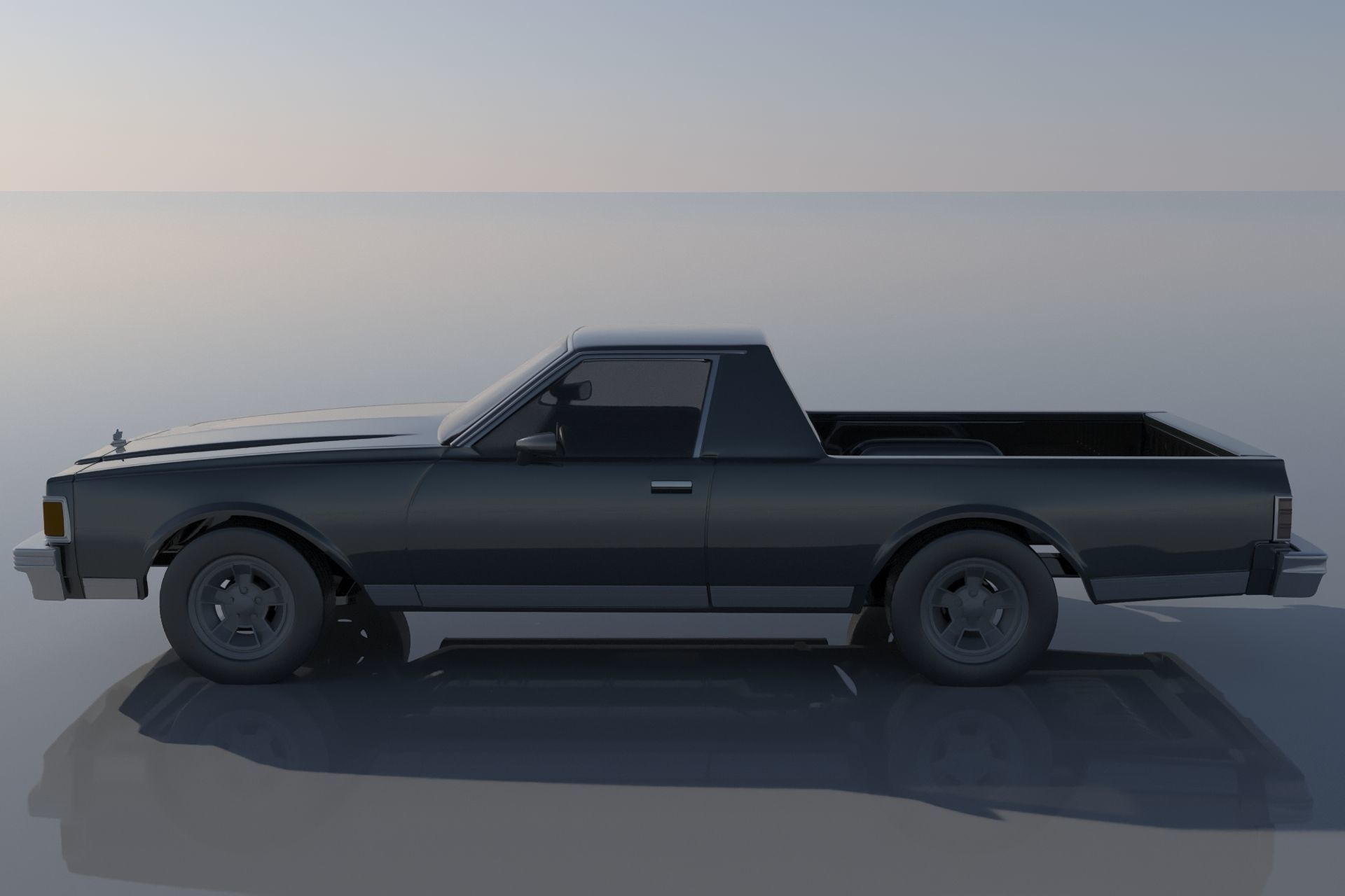 Chevrolet Caprice Pickup 1977  3D print model_1