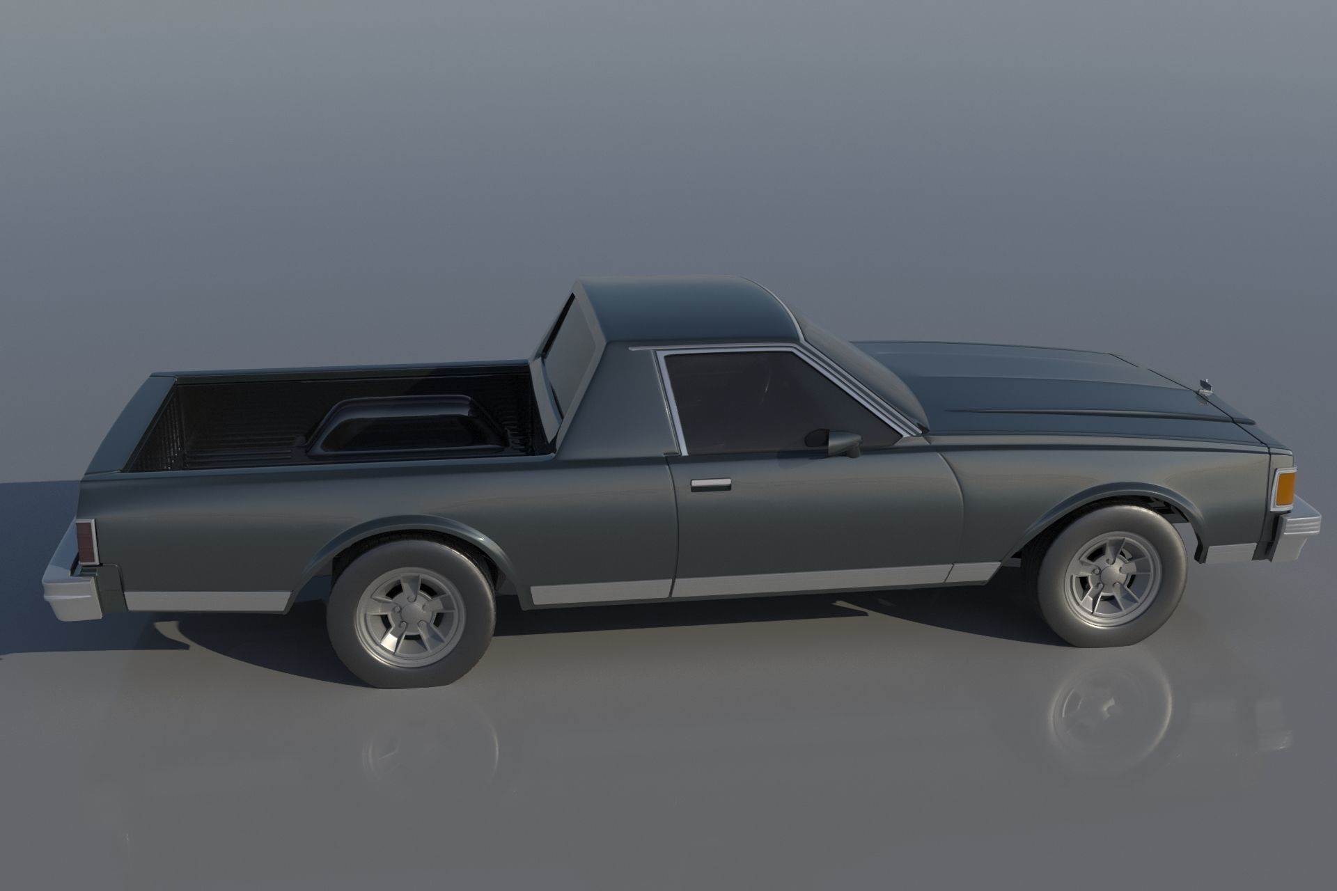 Chevrolet Caprice Pickup 1977  3D print model_4