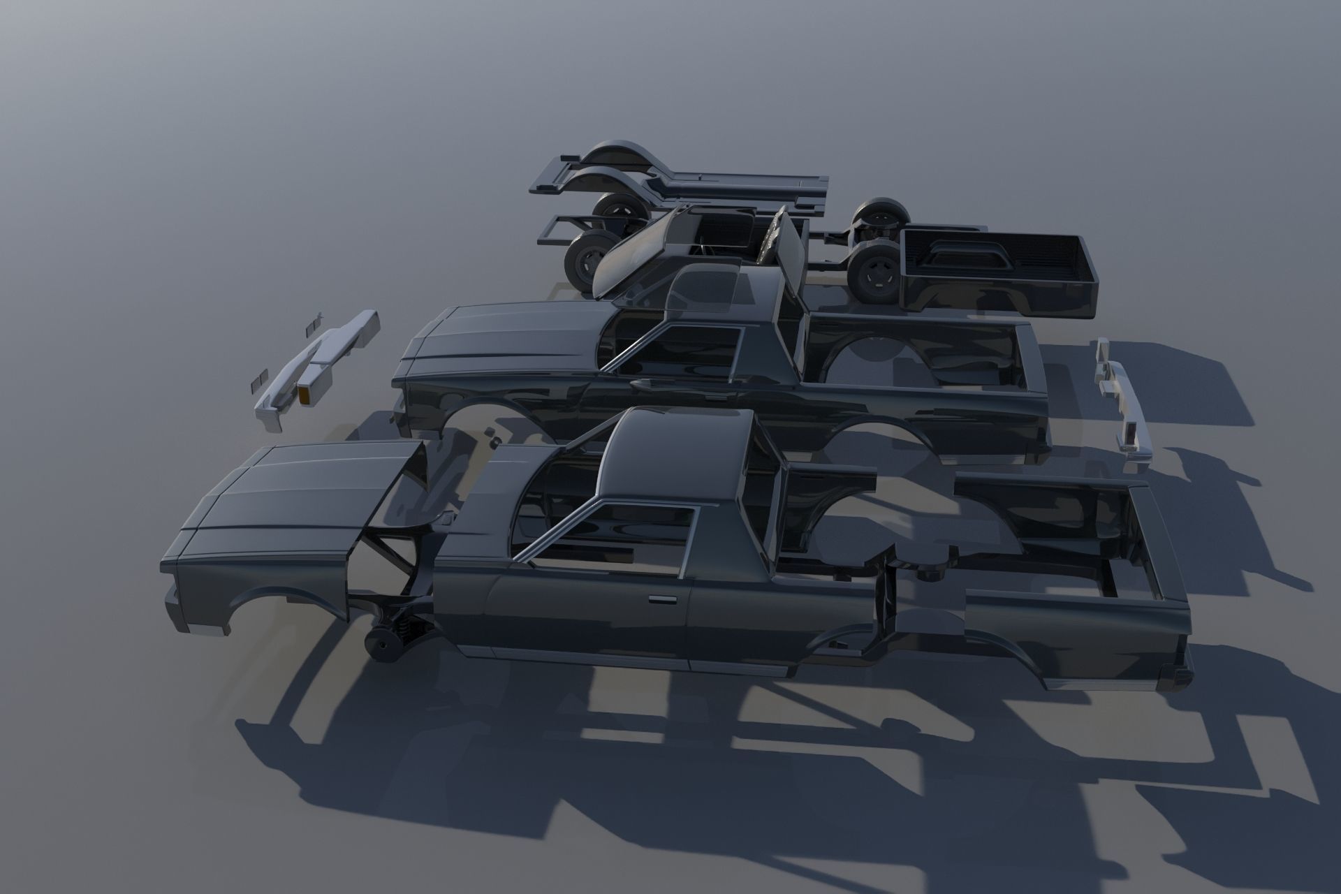 Chevrolet Caprice Pickup 1977  3D print model_10