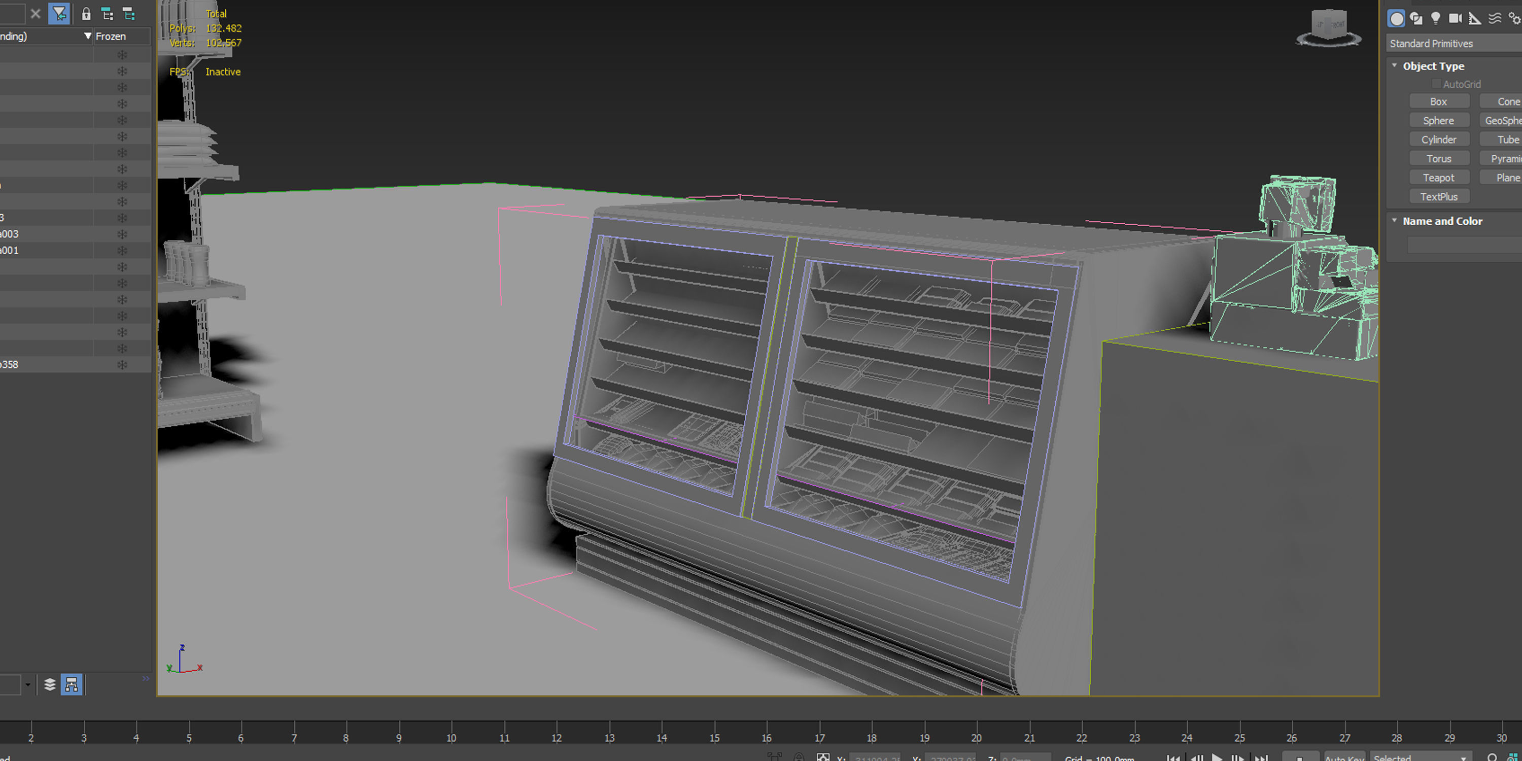 Supermarket Shelving 3D model_8