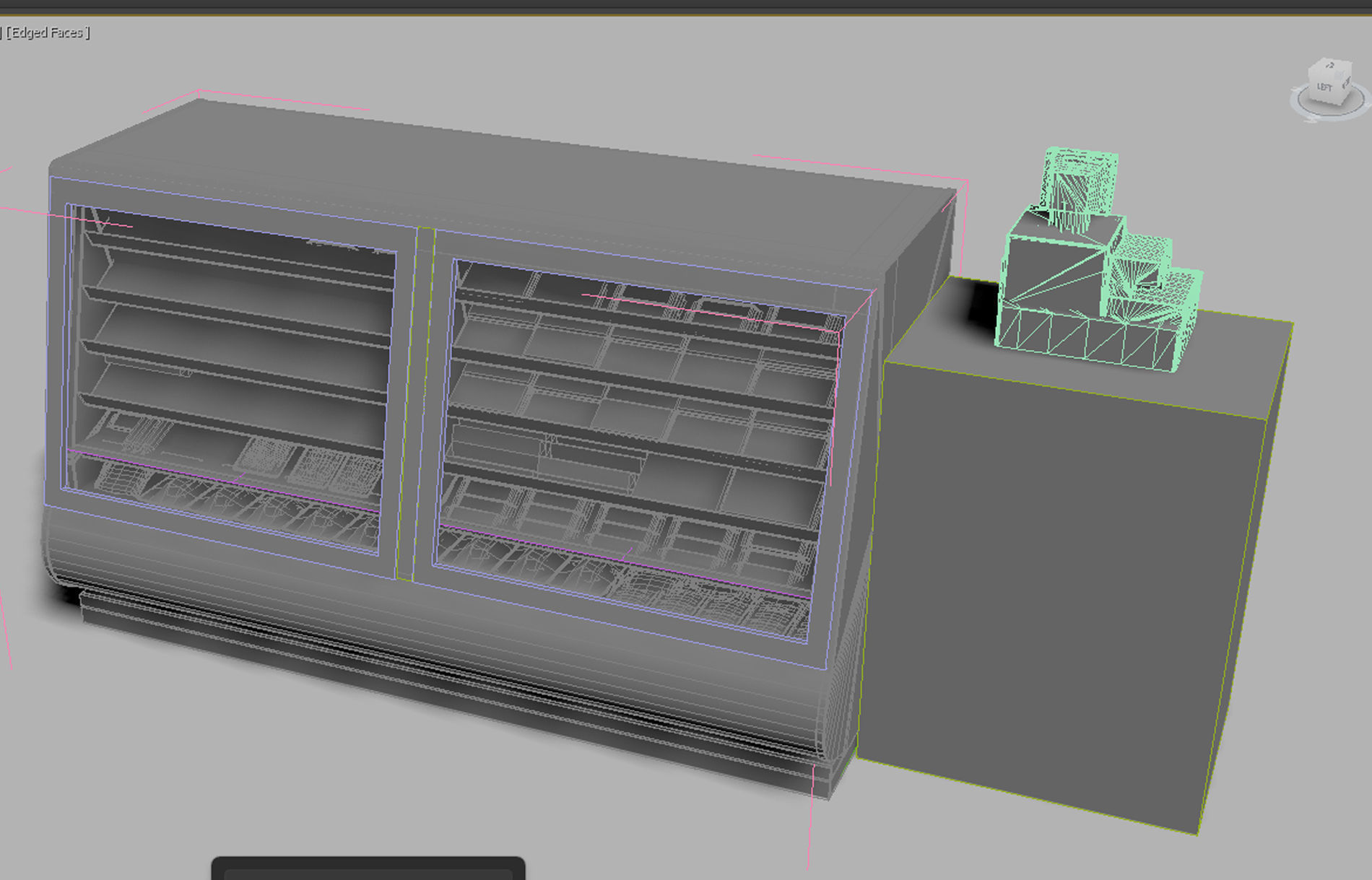 Supermarket Shelving 3D model_12