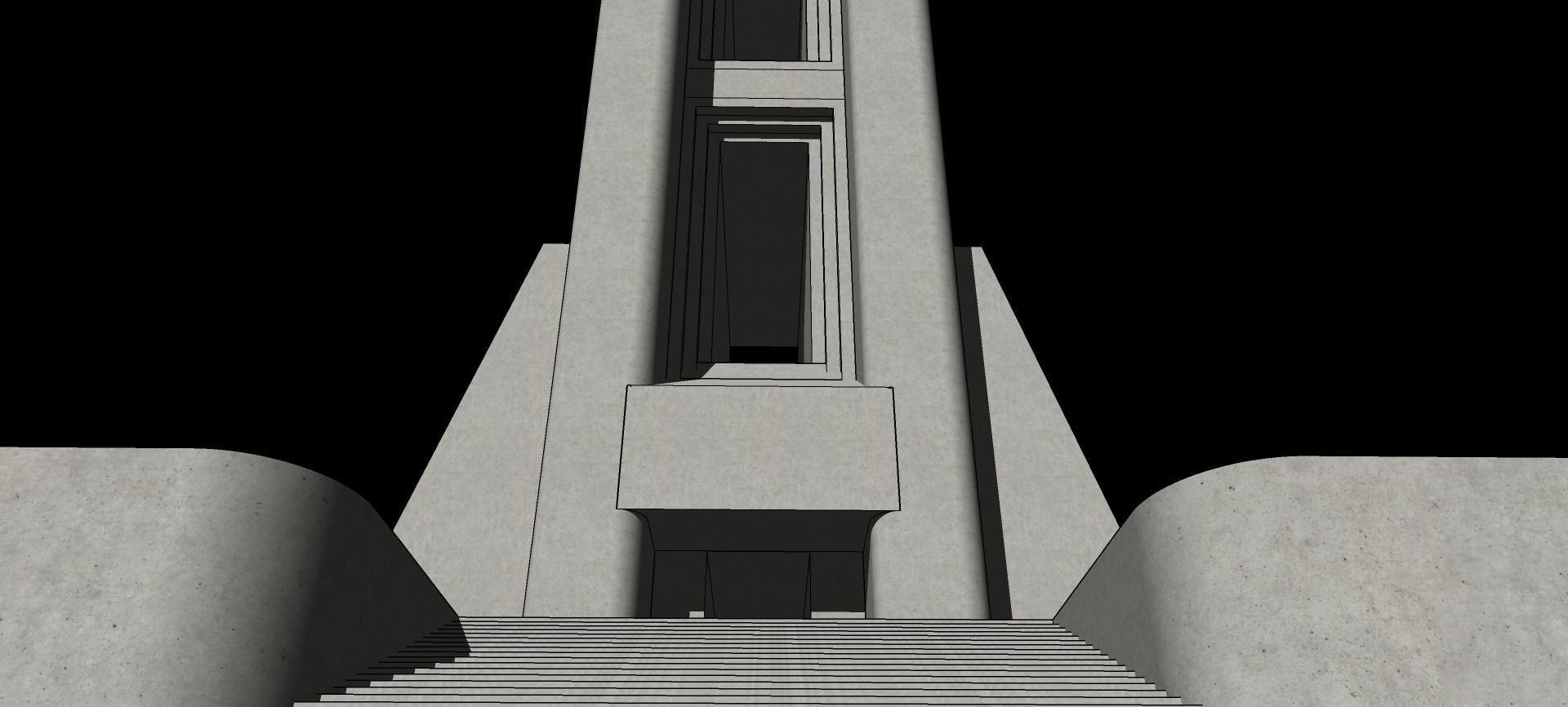 Kit dreams of a Futurist Architect Antonio Sant Elia Low-poly 3D model_7