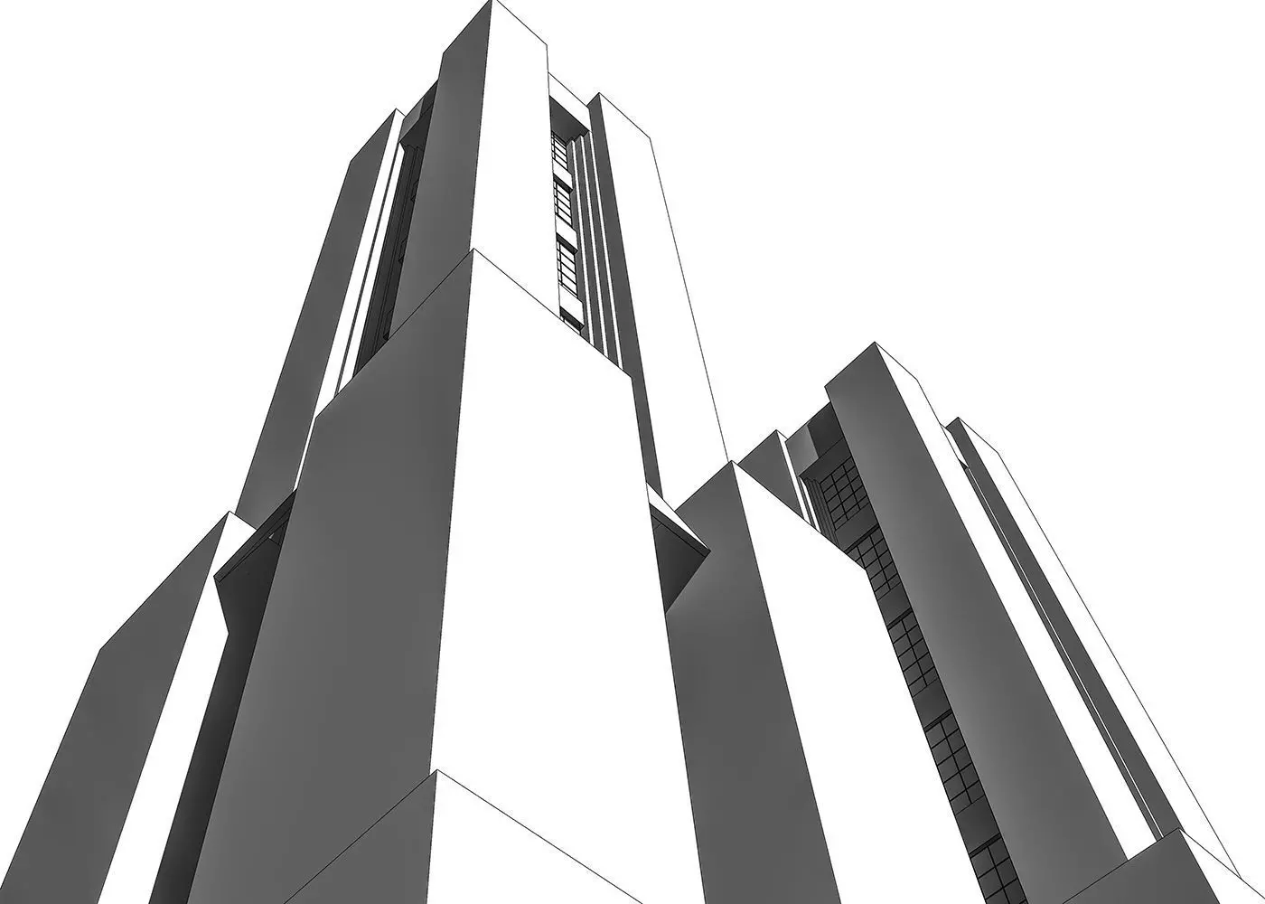 Kit dreams of a Futurist Architect Antonio Sant Elia Low-poly 3D model_0