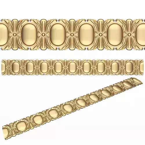 Ornament Element Molding 017 Low-poly 3D model