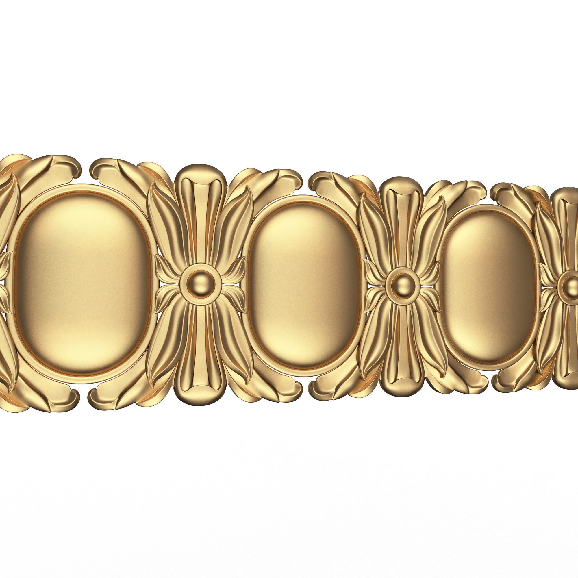 Ornament Element Molding 017 Low-poly 3D model_2