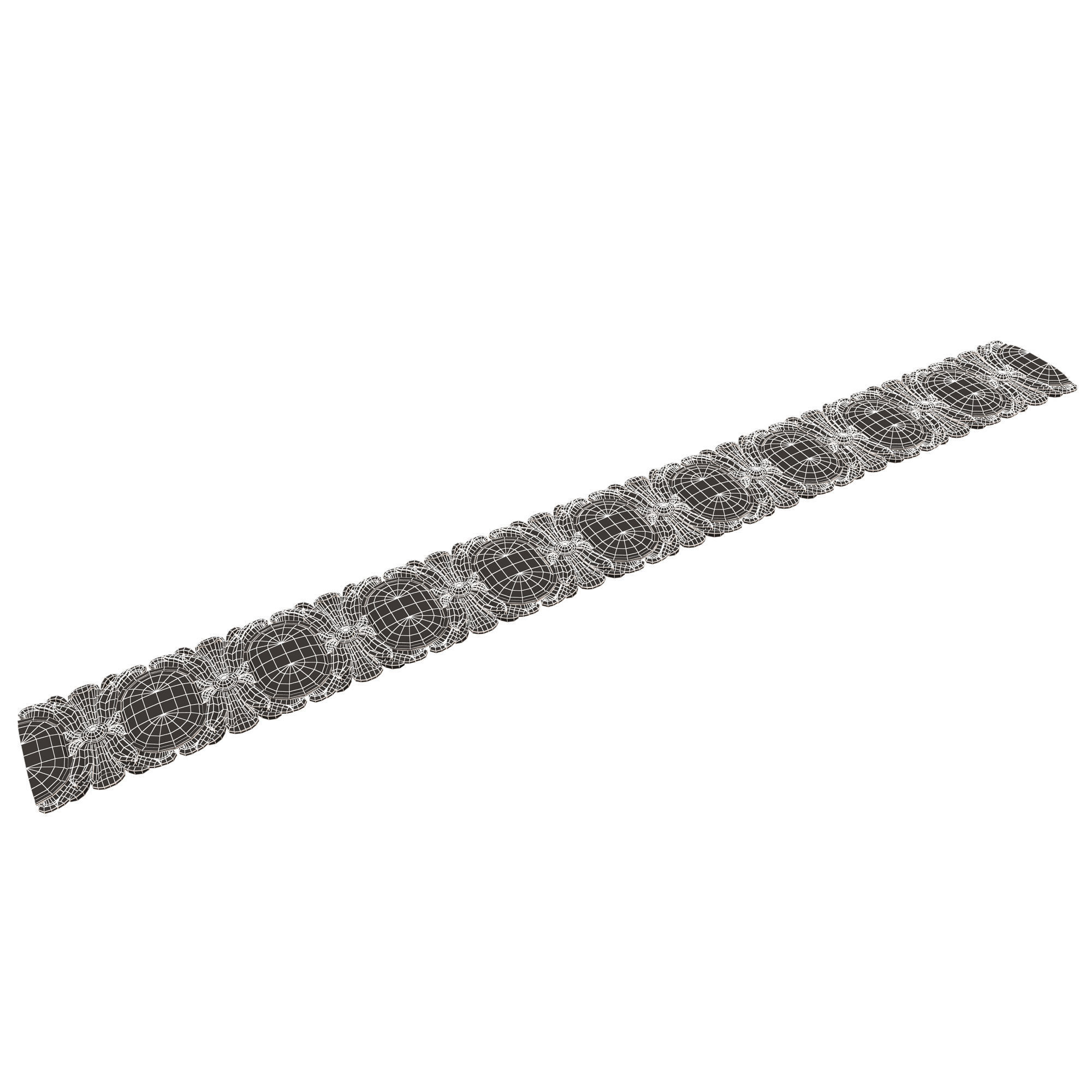 Ornament Element Molding 017 Low-poly 3D model_12