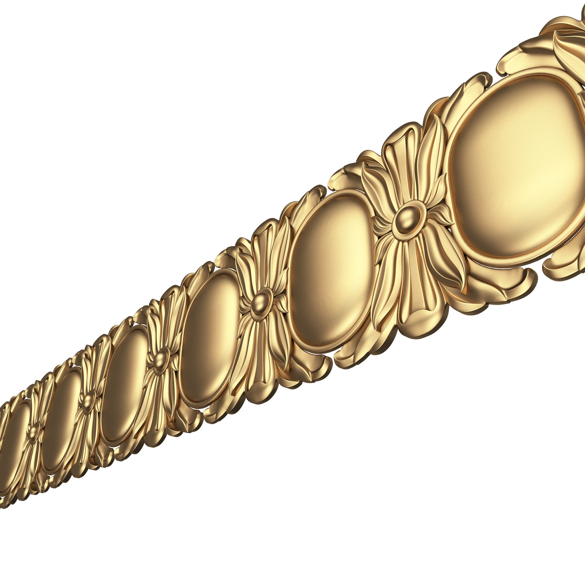 Ornament Element Molding 017 Low-poly 3D model_1