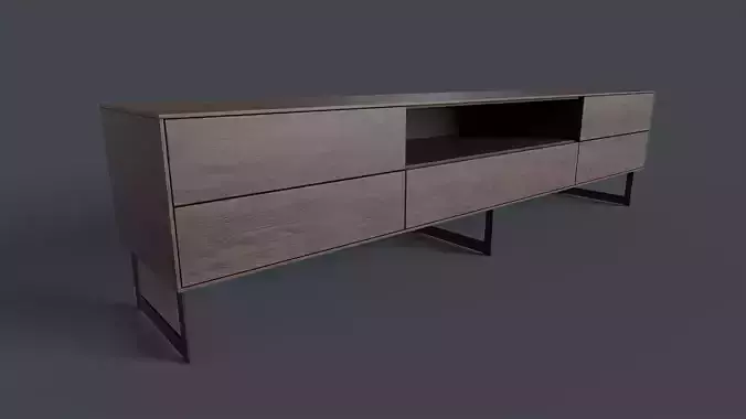 Bellagio TV Dresser 3 PBR Game Ready 