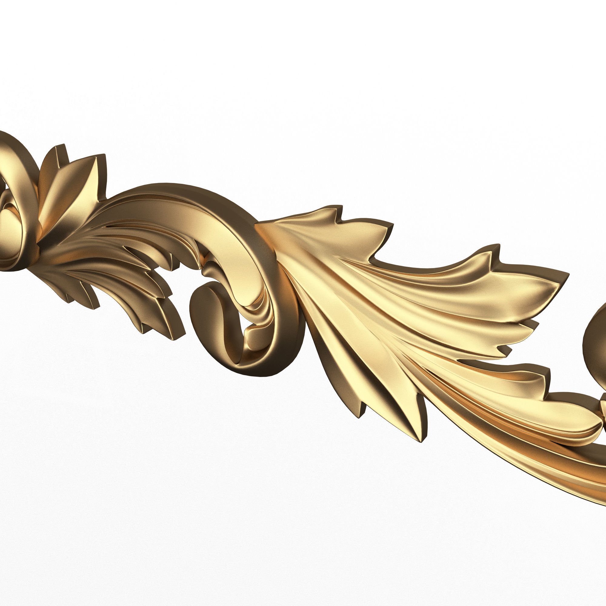Ornament Element Molding 020 Low-poly 3D model_2