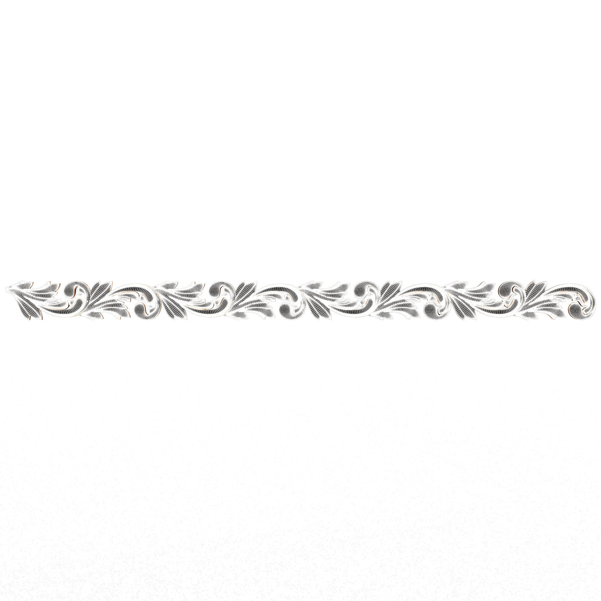 Ornament Element Molding 020 Low-poly 3D model_6