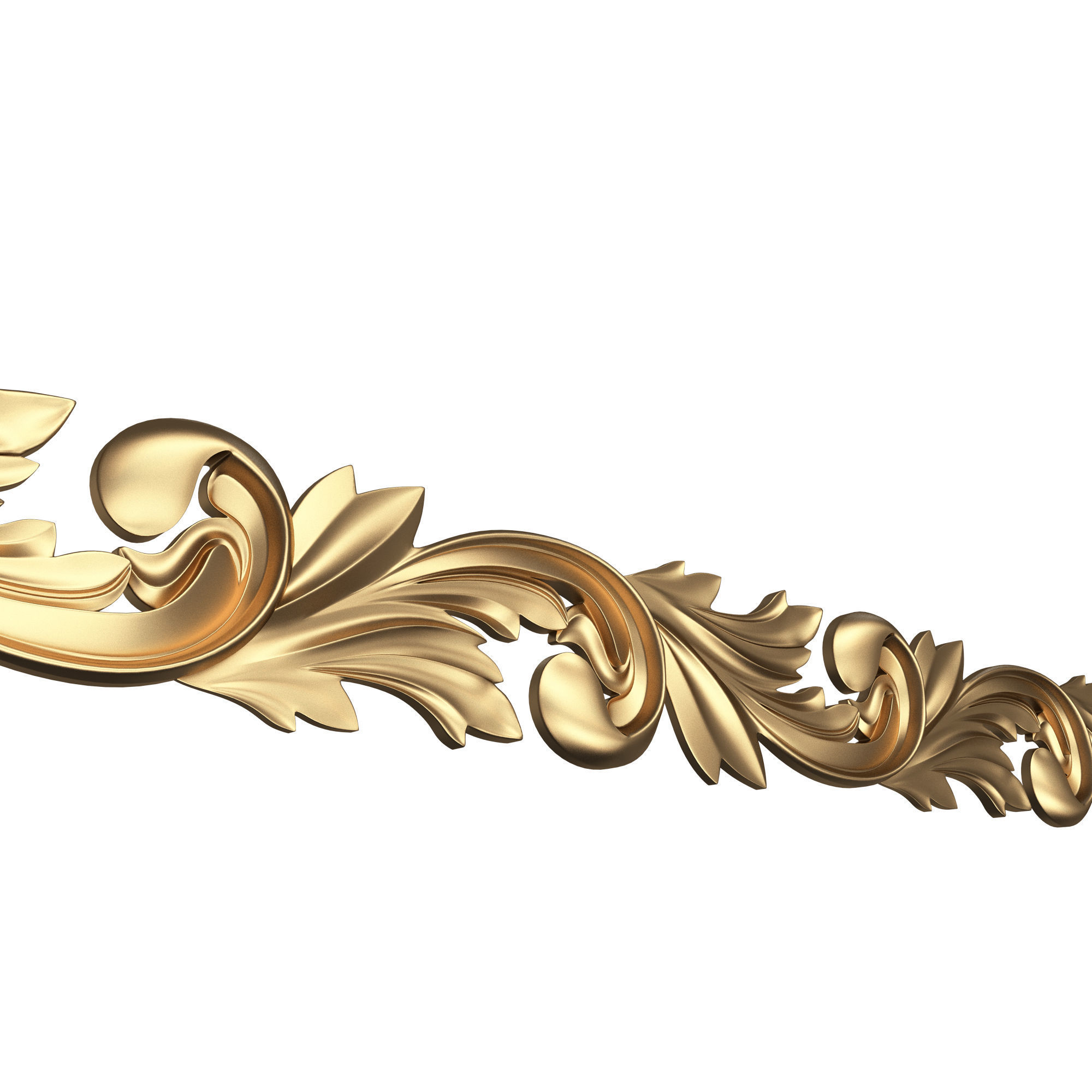 Ornament Element Molding 020 Low-poly 3D model_3