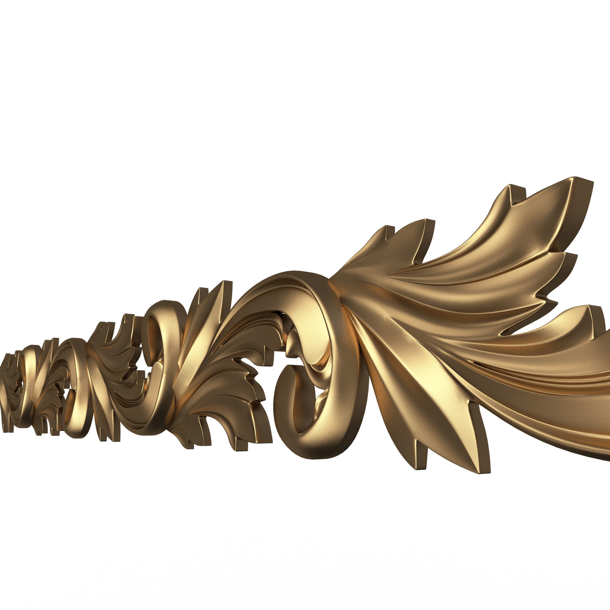 Ornament Element Molding 020 Low-poly 3D model_4