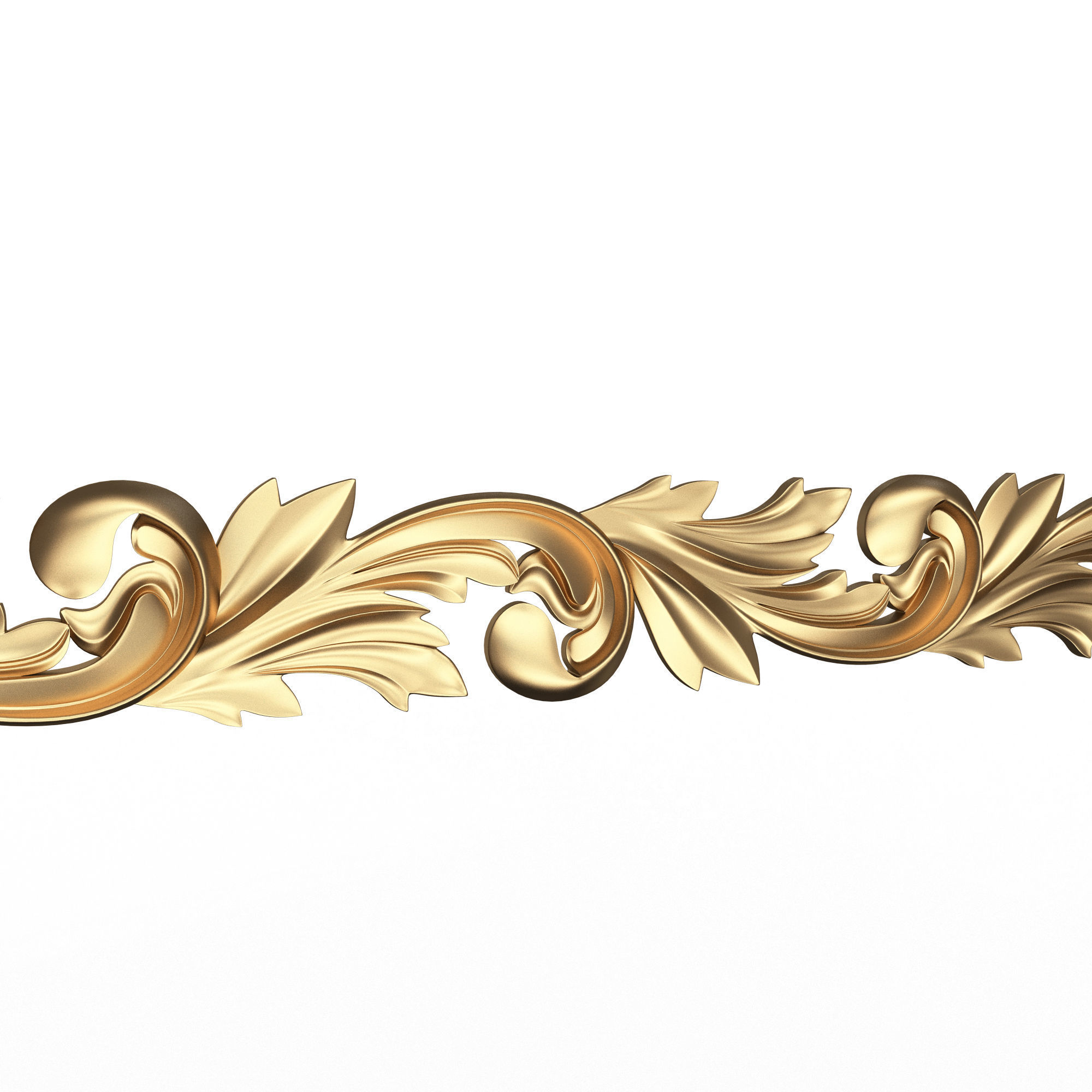 Ornament Element Molding 020 Low-poly 3D model_1