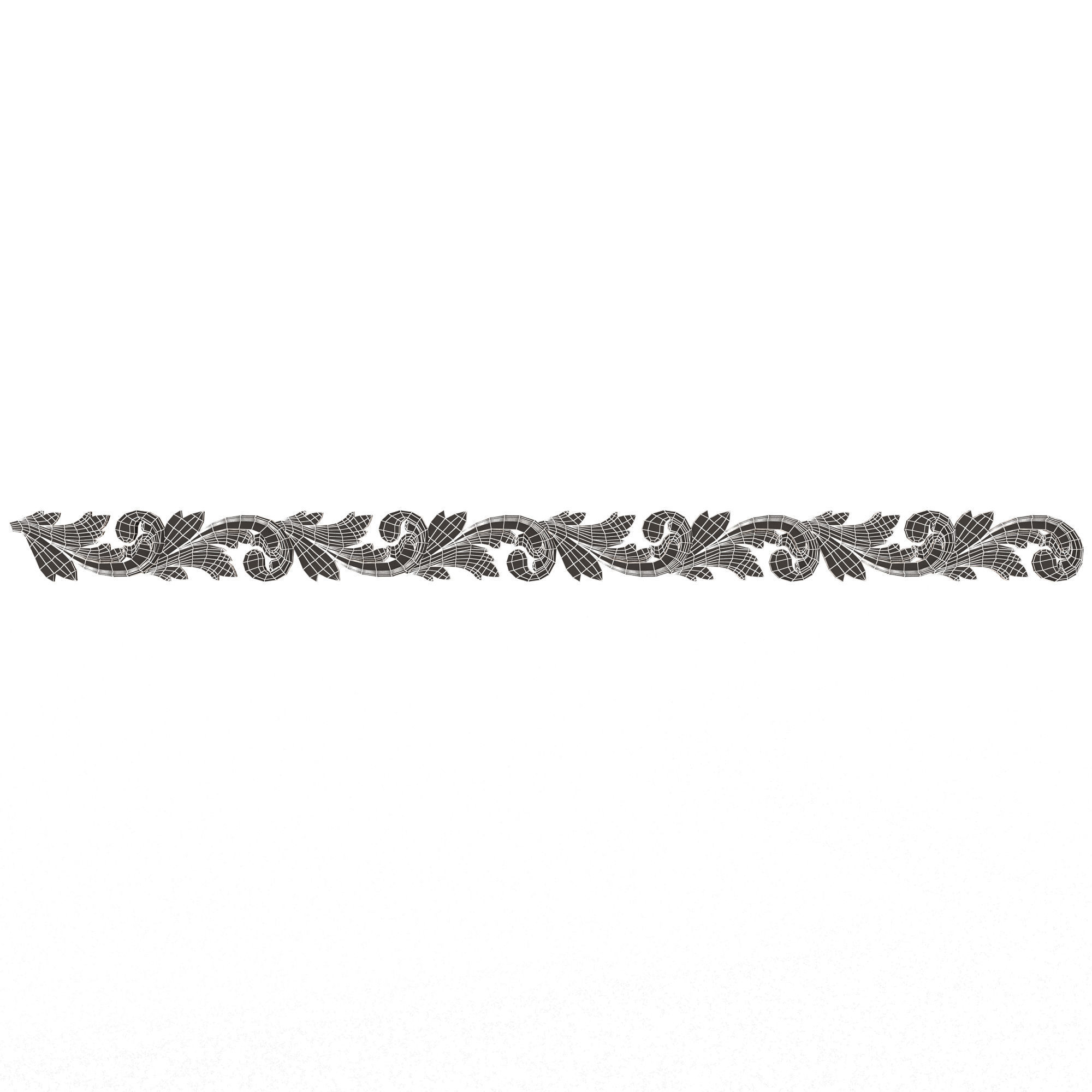 Ornament Element Molding 020 Low-poly 3D model_12