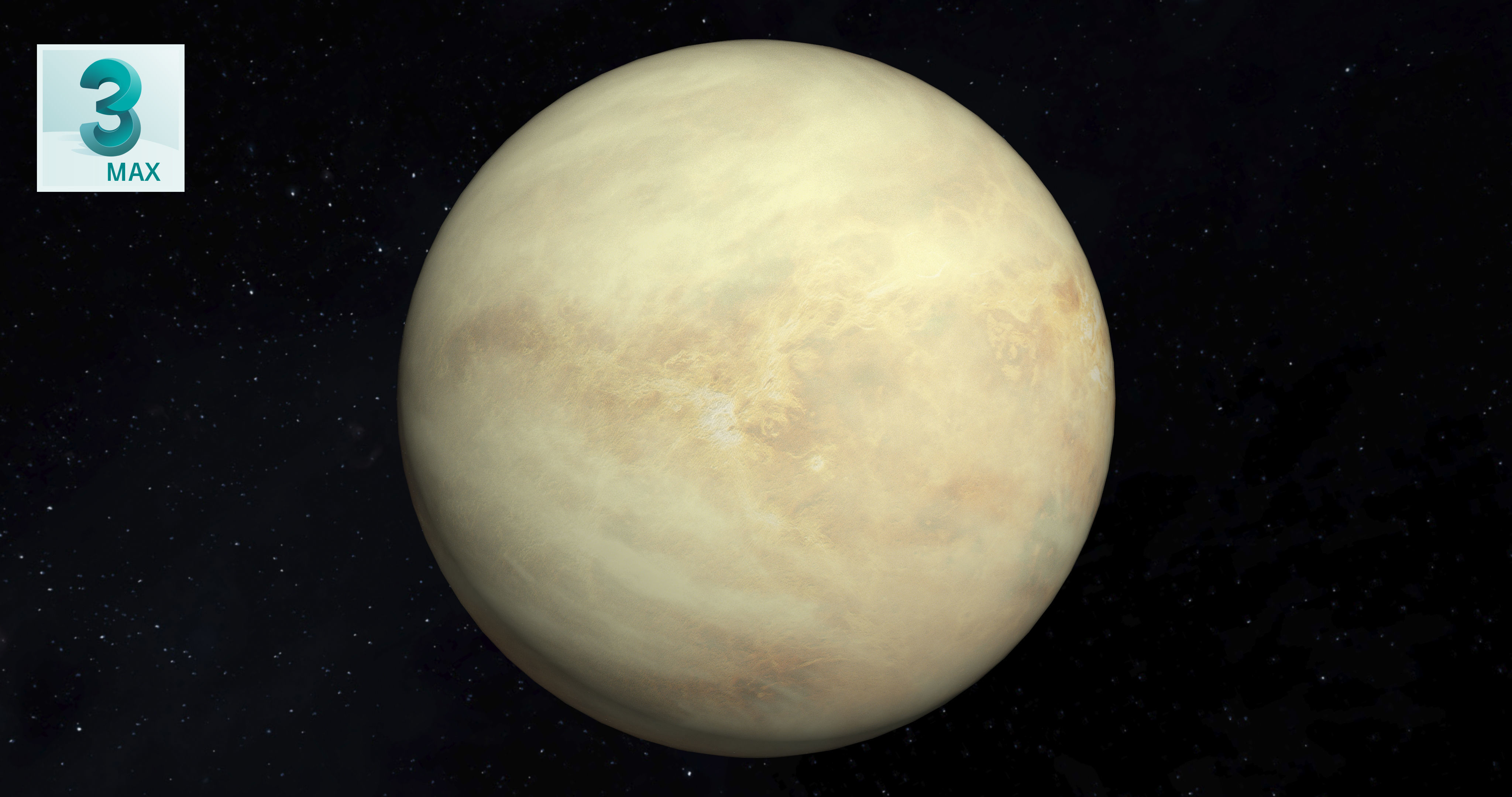 Venus Planet 8K Low-poly 3D model_8