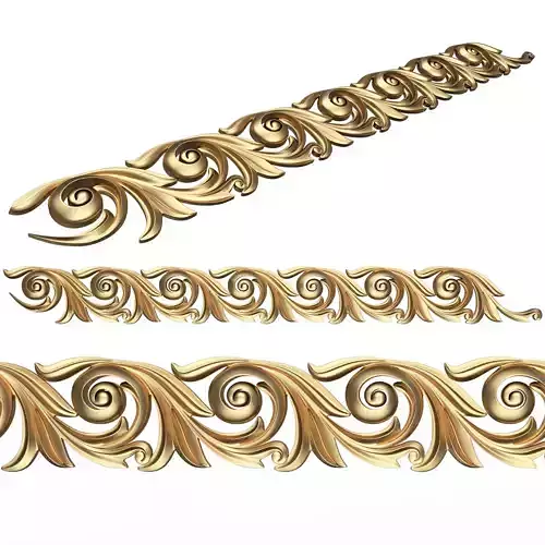 Ornament Element Molding 023 Low-poly 3D model
