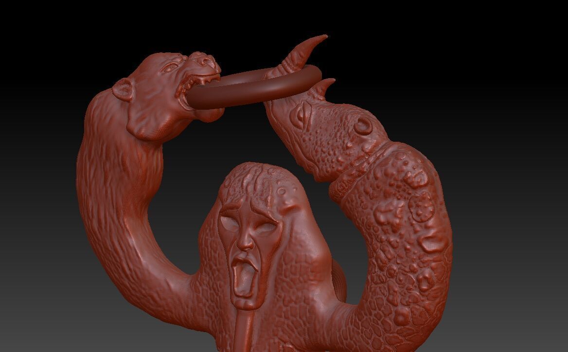 Hydra mermaid  3D model_6