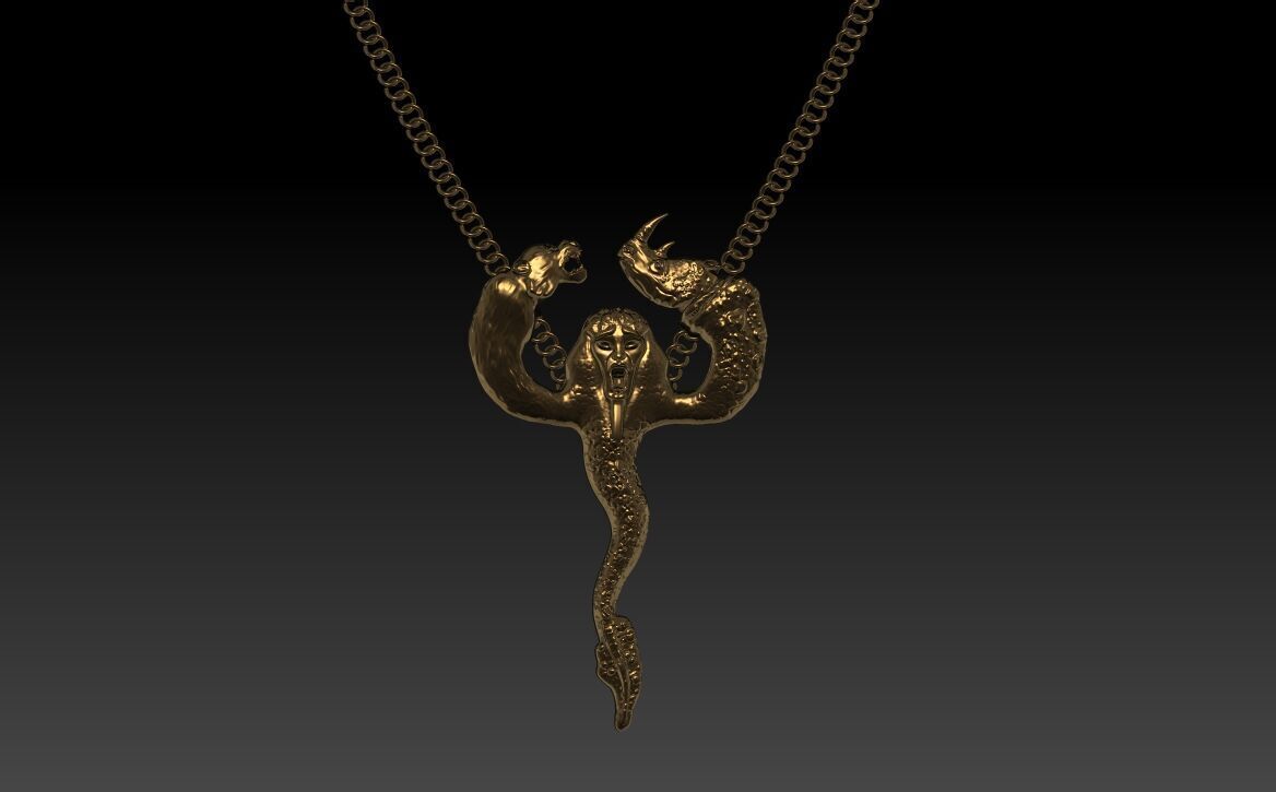 Hydra mermaid  3D model_12