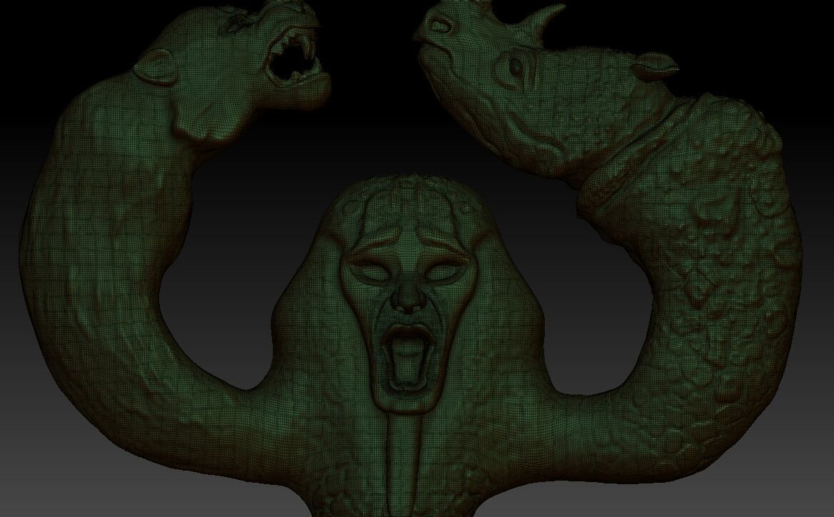 Hydra mermaid  3D model_7