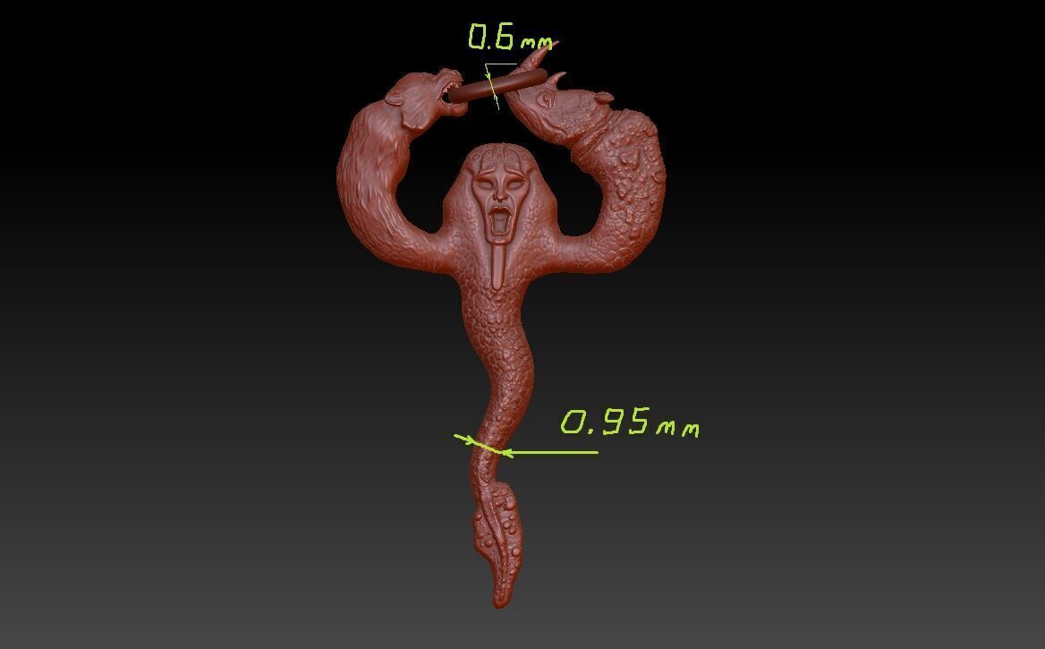 Hydra mermaid  3D model_9