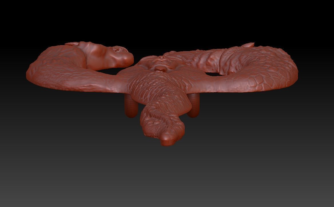 Hydra mermaid  3D model_4