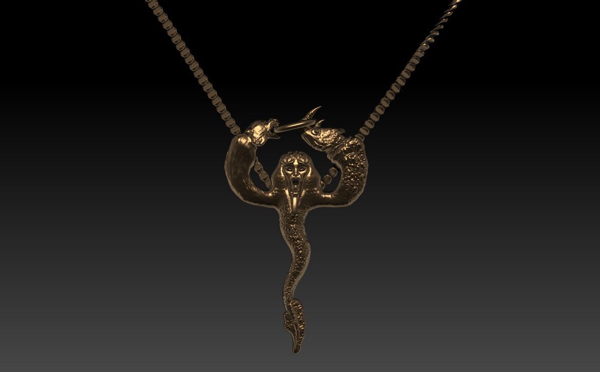 Hydra mermaid  3D model_10
