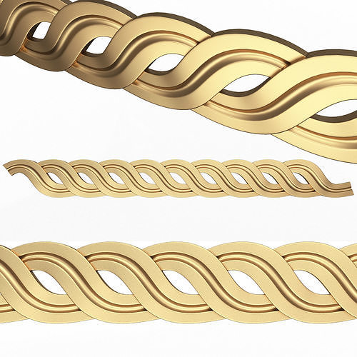 Ornament Element Molding 024 Low-poly 3D model
