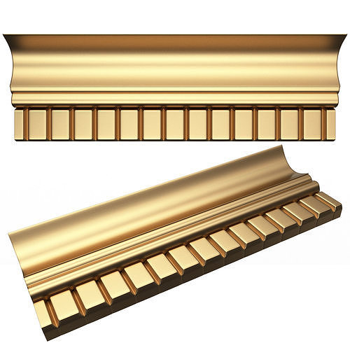 Cornice Decoration Molding 04 Low-poly 3D model
