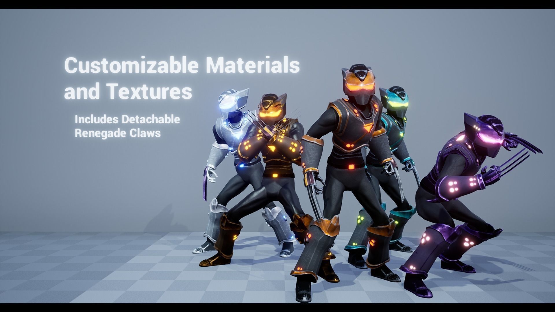 Renegade - Android Pack 2 Low-poly 3D model_2