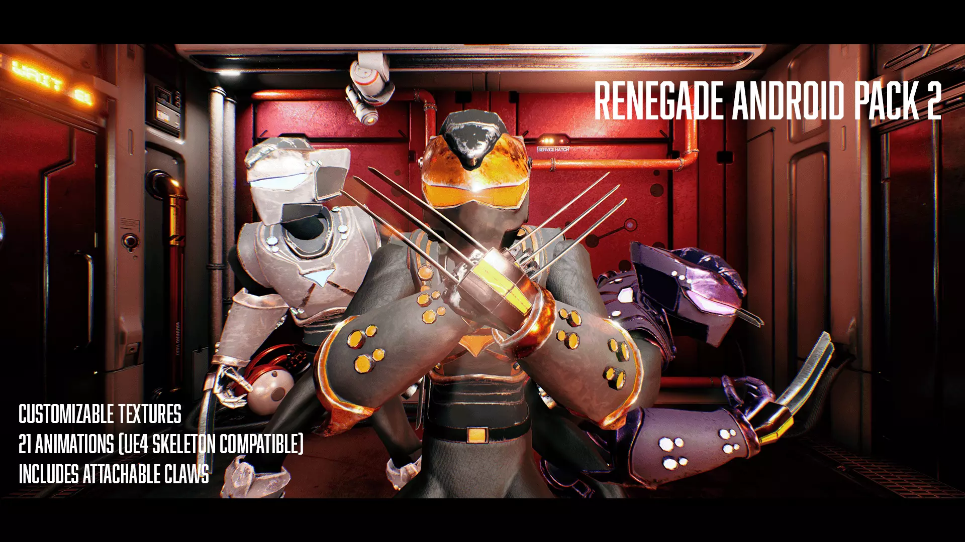 Renegade - Android Pack 2 Low-poly 3D model_0