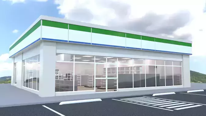 Convenience Store 1 3D model