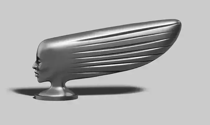 Modern female Abstract sculpture 3d print model 145