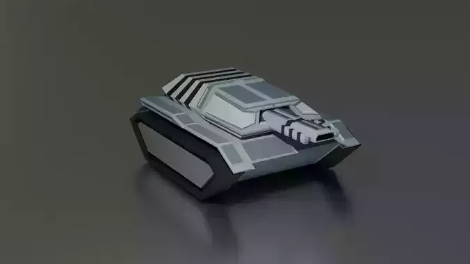 Sci Fi Tank 3D Model 3D print model