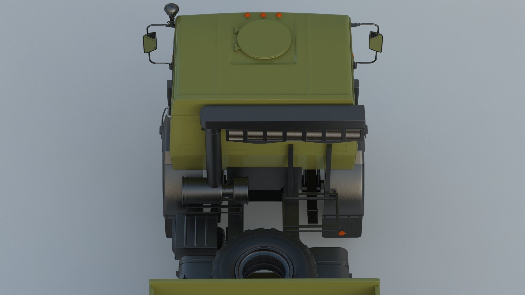 Kamaz-65225 Tank Transporter 3D model_15