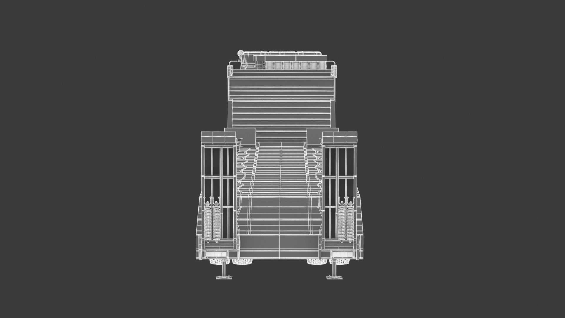 Kamaz-65225 Tank Transporter 3D model_27