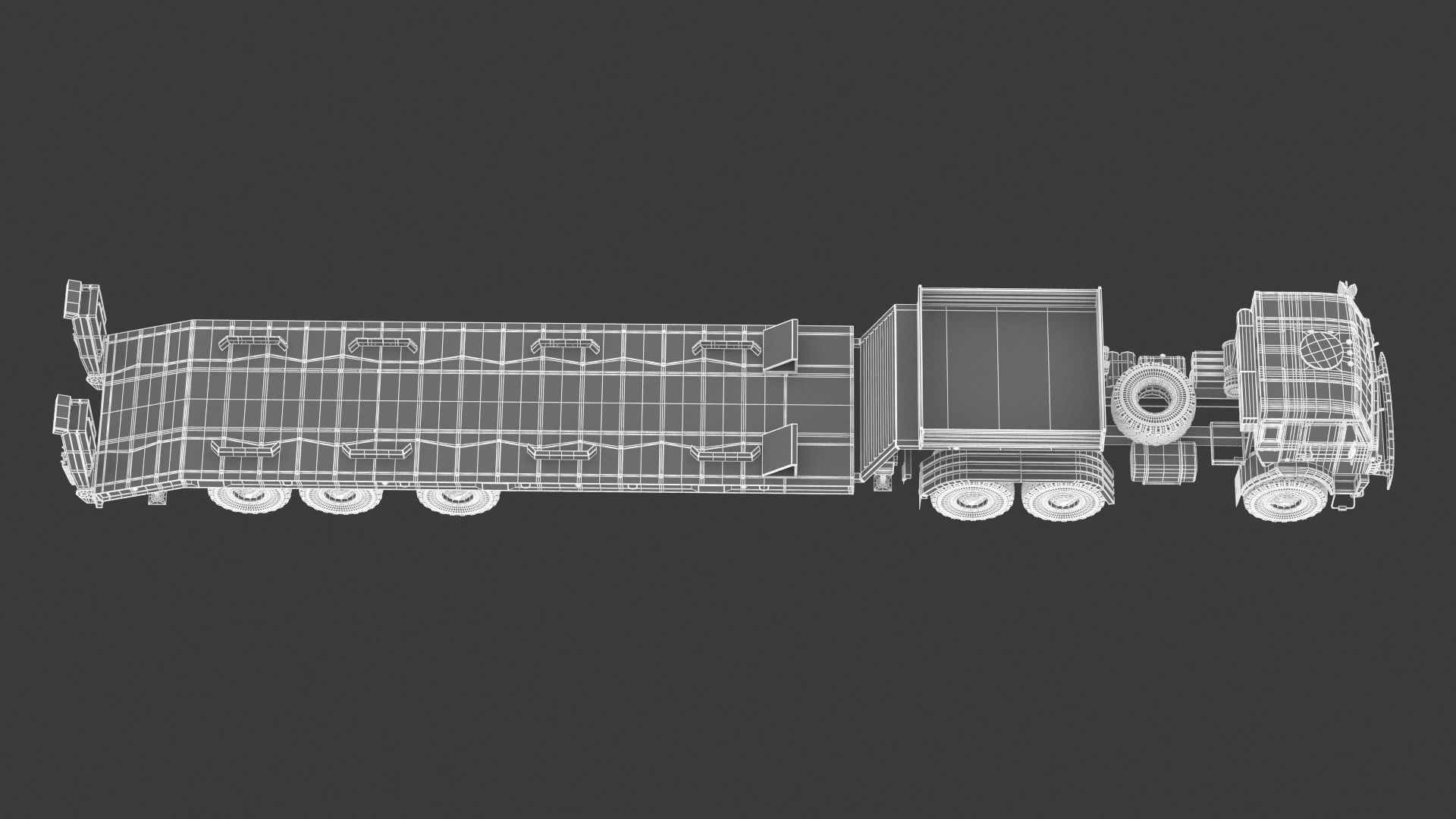 Kamaz-65225 Tank Transporter 3D model_31