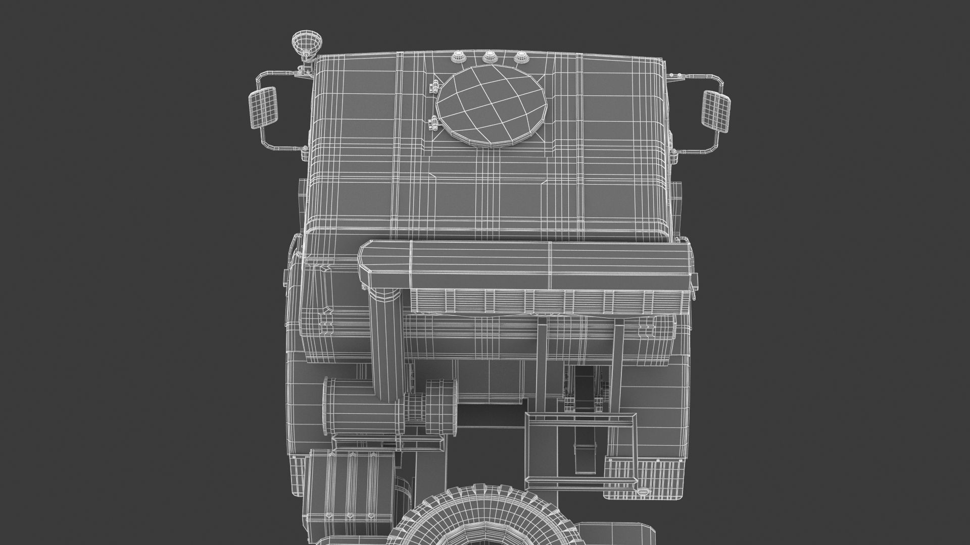 Kamaz-65225 Tank Transporter 3D model_37