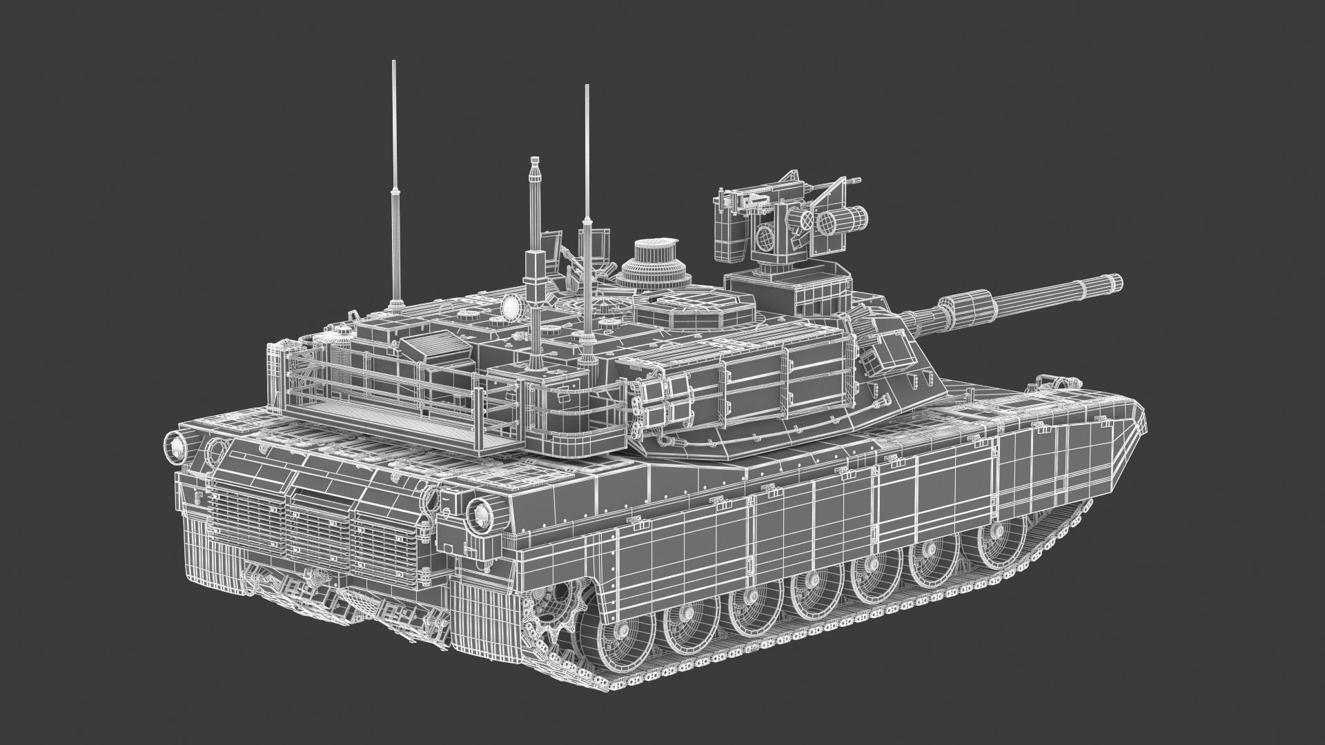 M1A2 SEP Abrams Tank 3D model_24