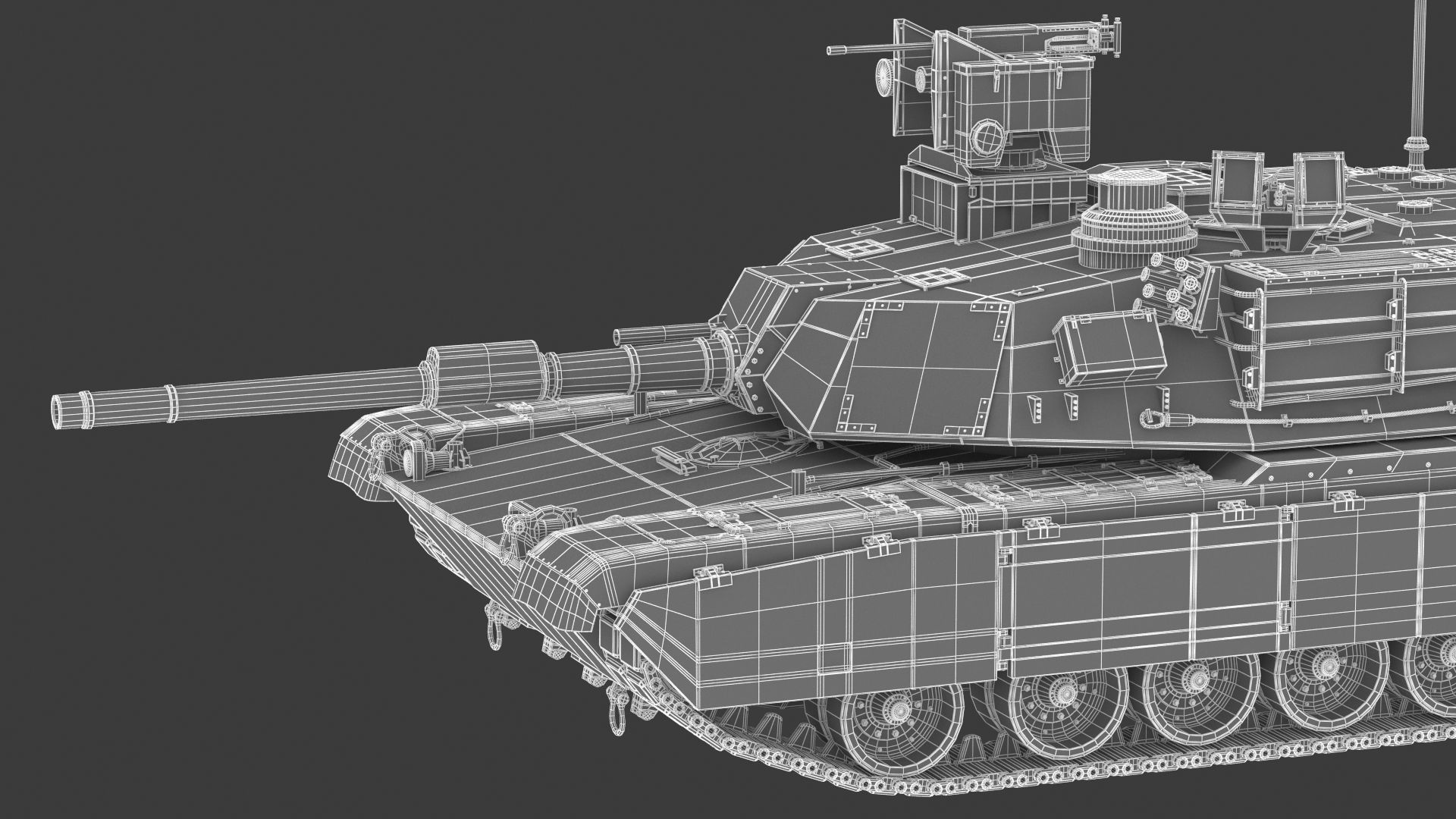 M1A2 SEP Abrams Tank 3D model_30