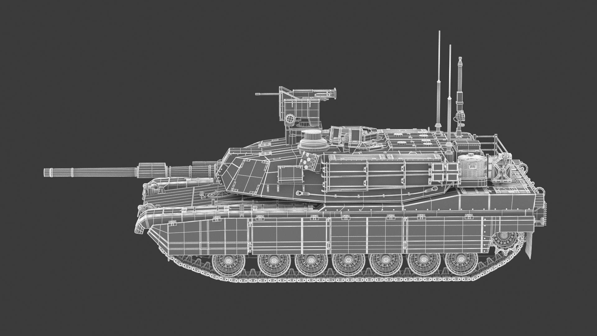 M1A2 SEP Abrams Tank 3D model_27