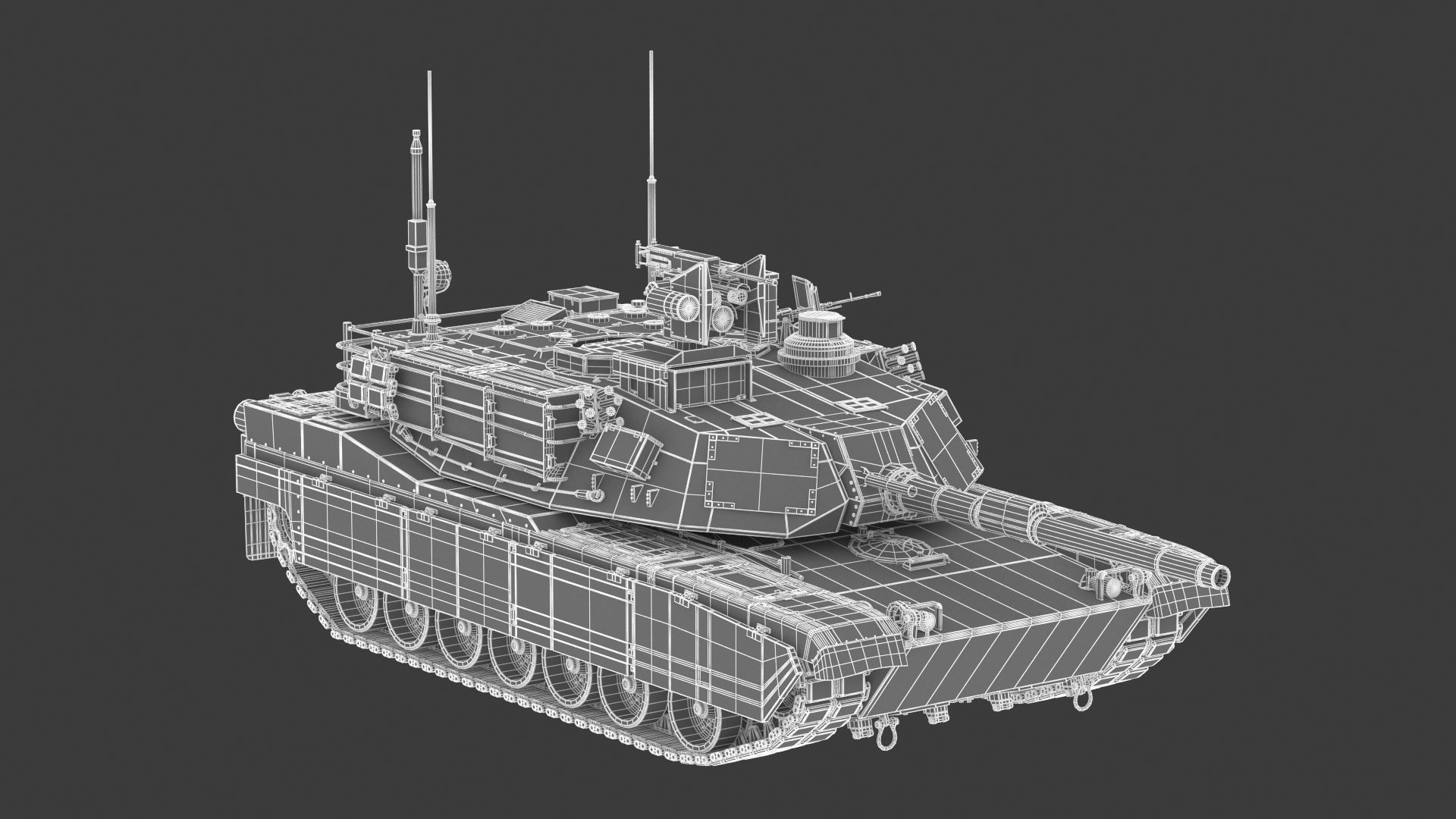 M1A2 SEP Abrams Tank 3D model_22