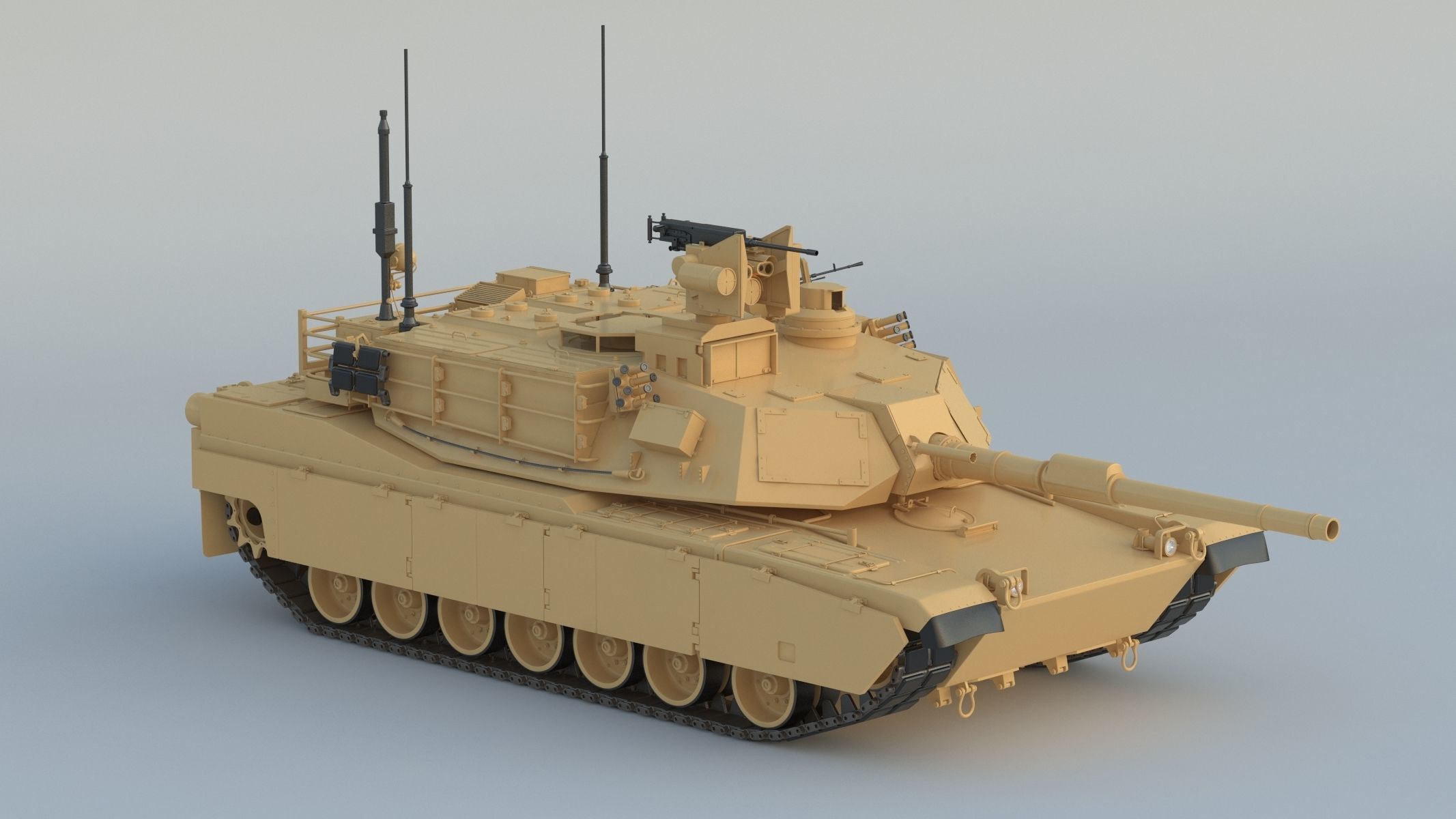 M1A2 SEP Abrams Tank 3D model_2