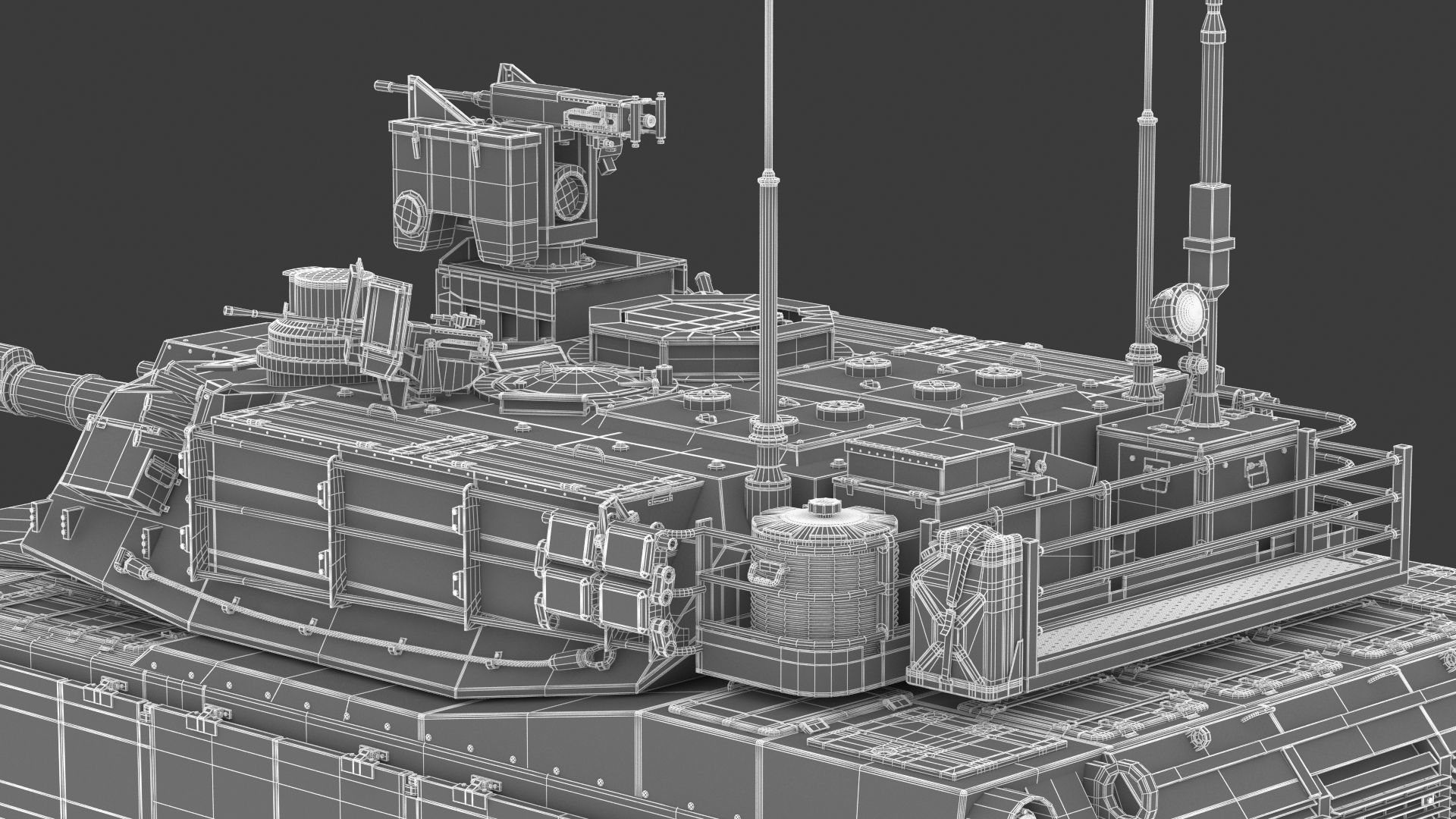 M1A2 SEP Abrams Tank 3D model_36