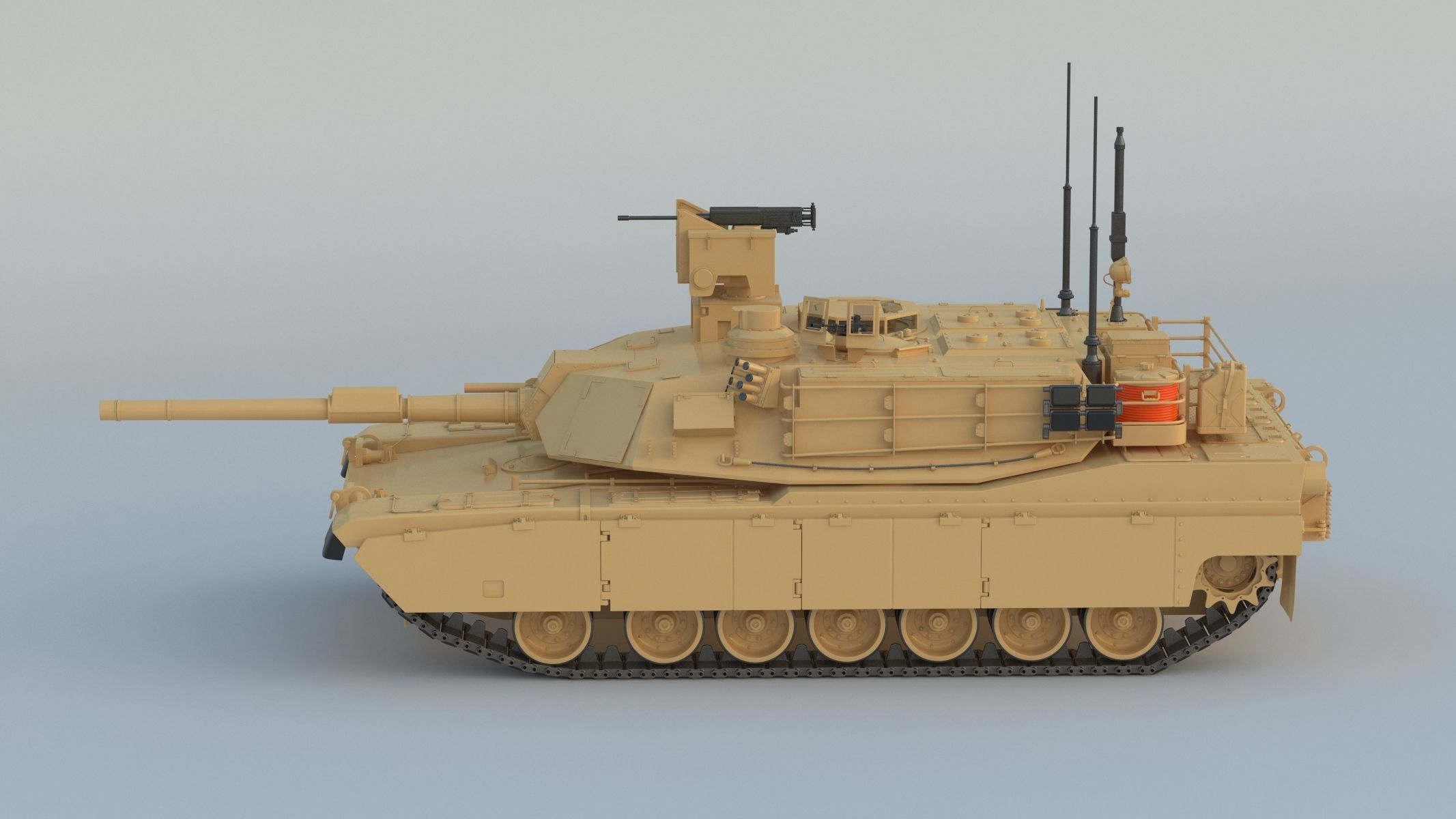 M1A2 SEP Abrams Tank 3D model_7