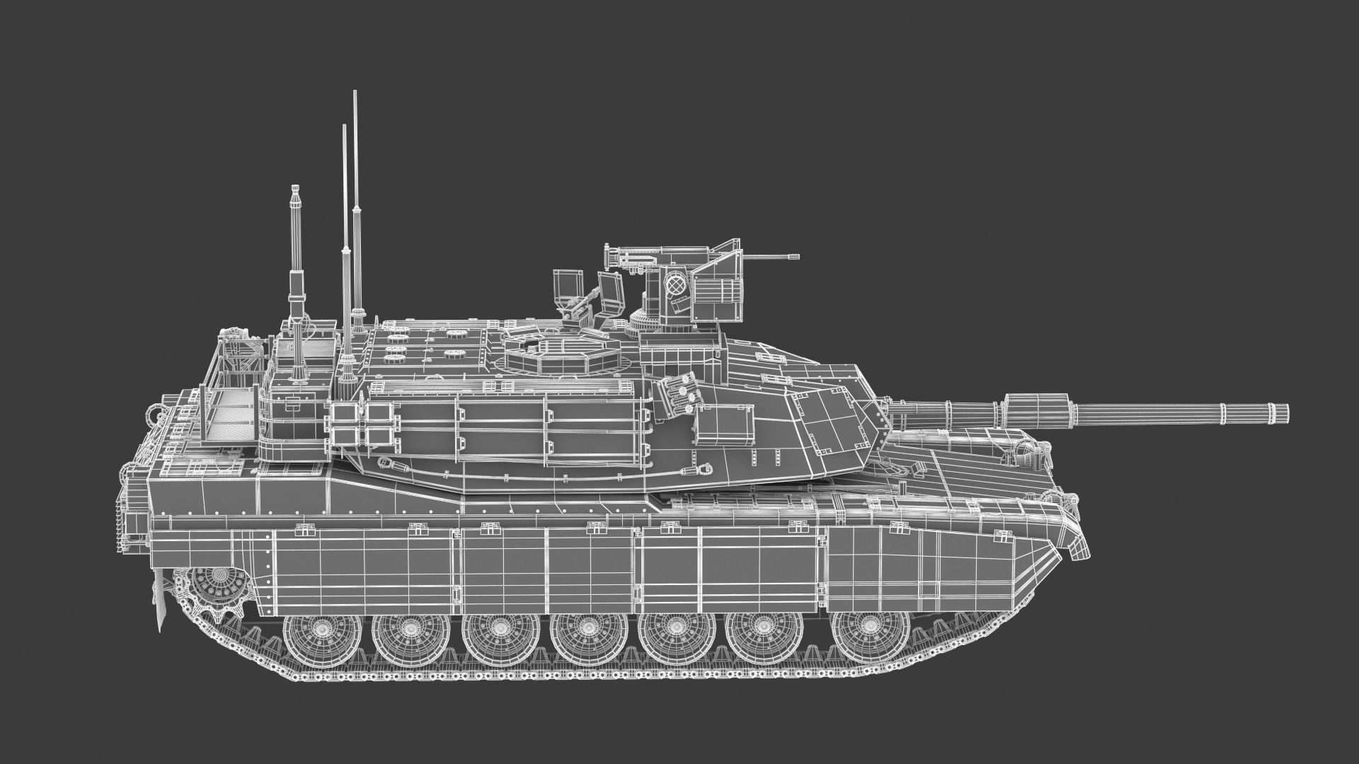 M1A2 SEP Abrams Tank 3D model_23