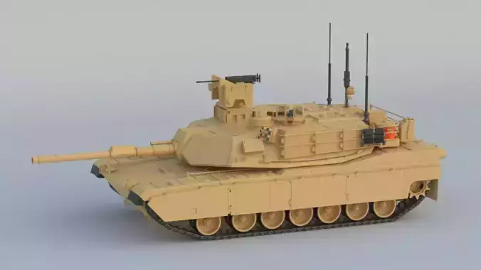 M1A2 SEP Abrams Tank 3D model M1A2 SEP Abrams Tank 3D model