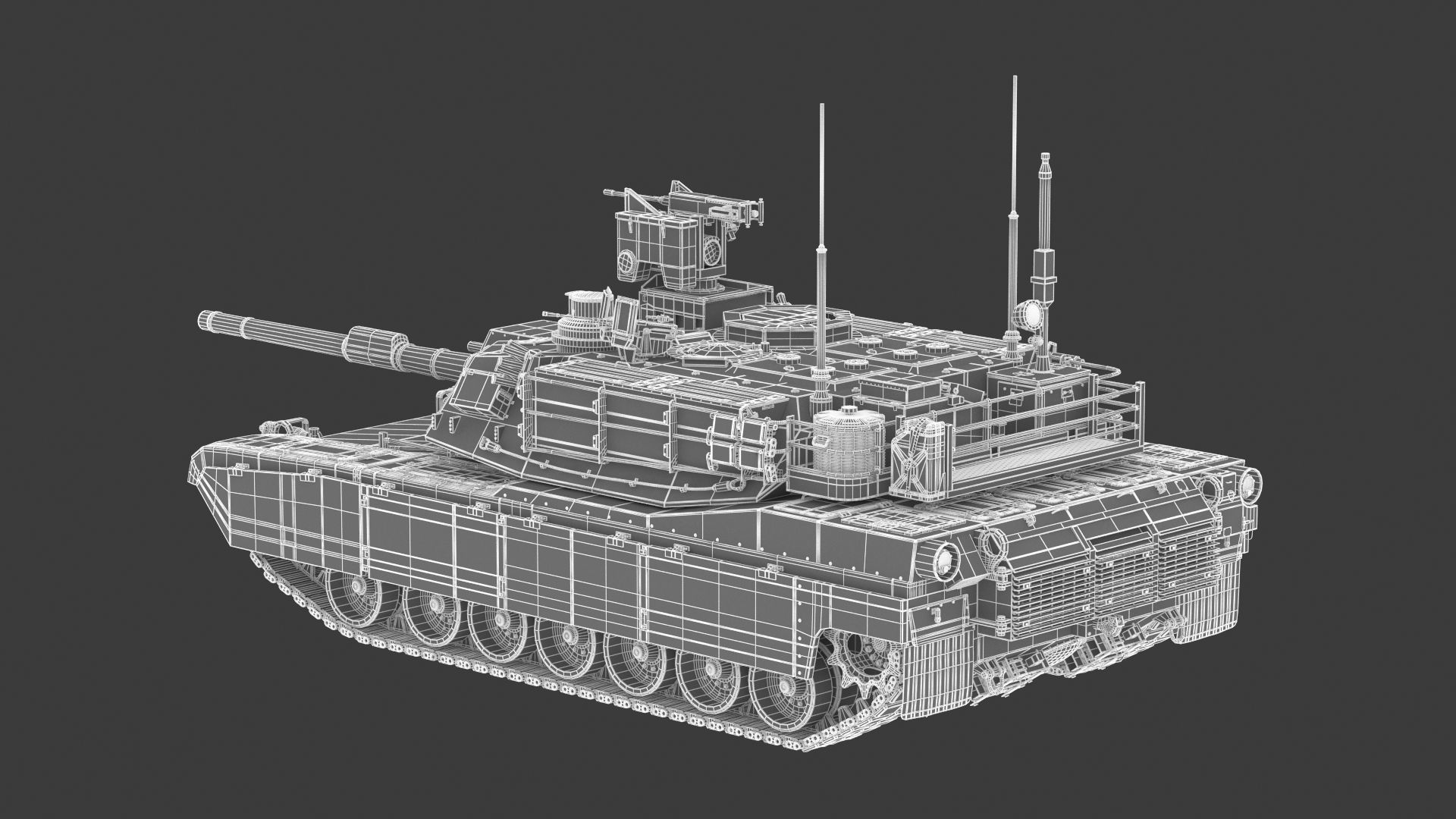 M1A2 SEP Abrams Tank 3D model_26