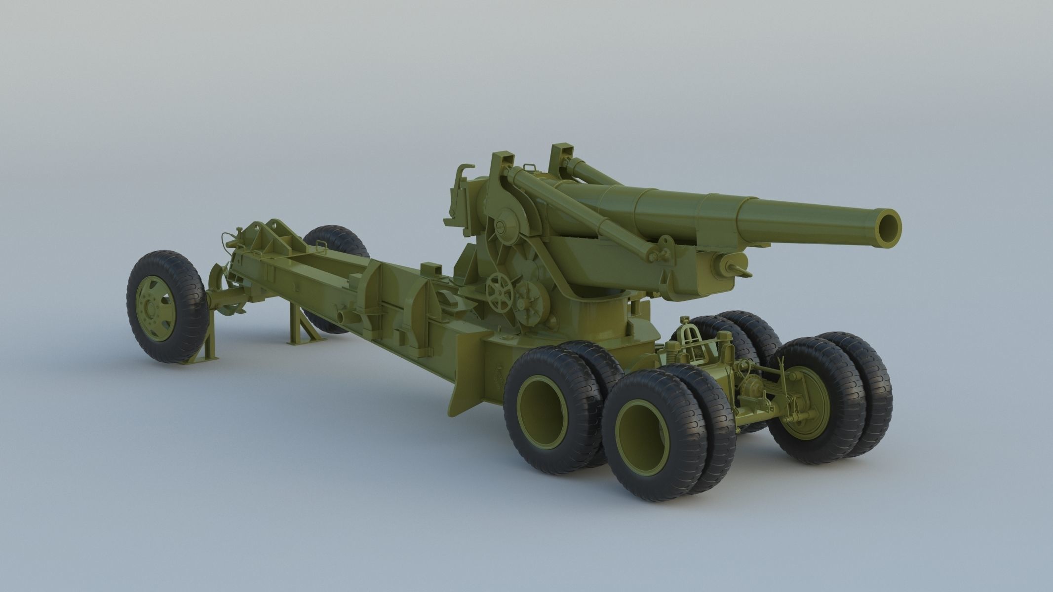 M115 Howitzer 3D model_2