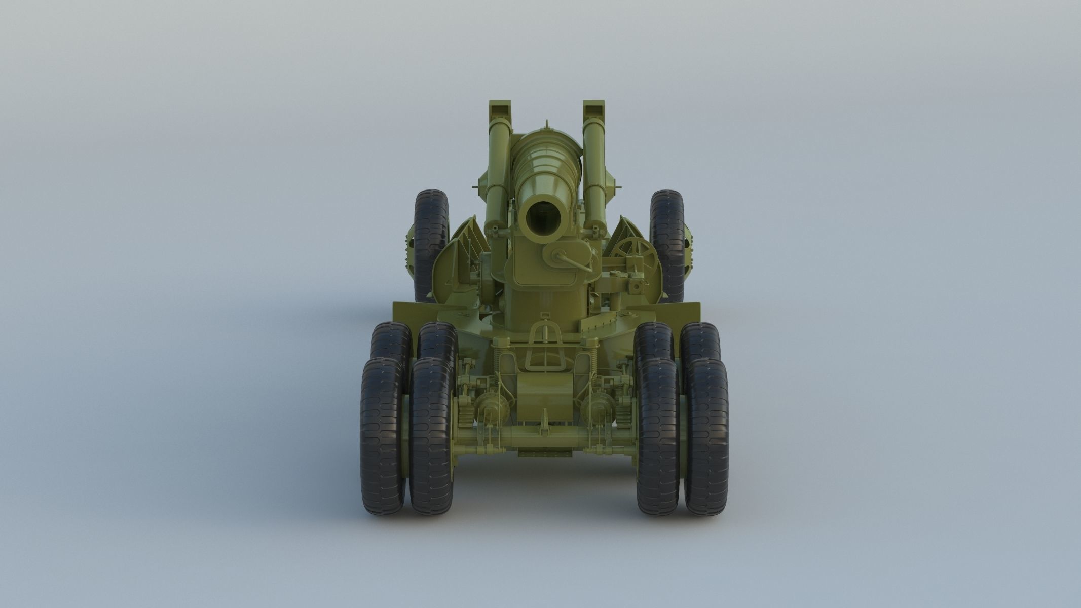 M115 Howitzer 3D model_1